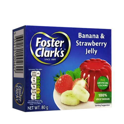 Foster Clark's Gelatin Dessert Banana & Strawberry 80 gm