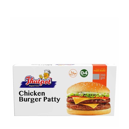Jhatpot Chicken Burger Patty 4 pcs 200 gm