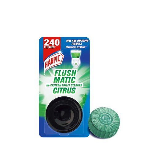 Harpic Flushmatic Citrus In-Cistern Toilet Cleaner Blocks 50 gm
