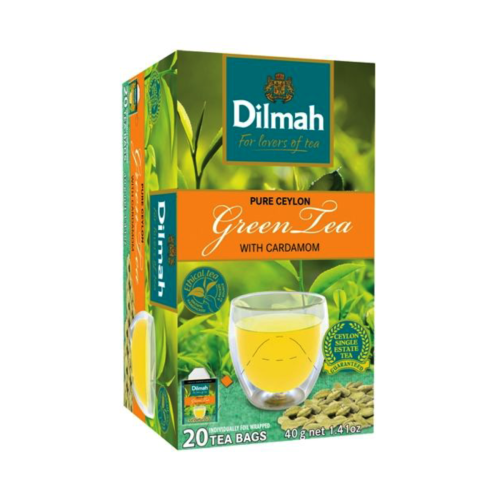 Dilmah Ceylon Green Tea With Cardamom 40gm