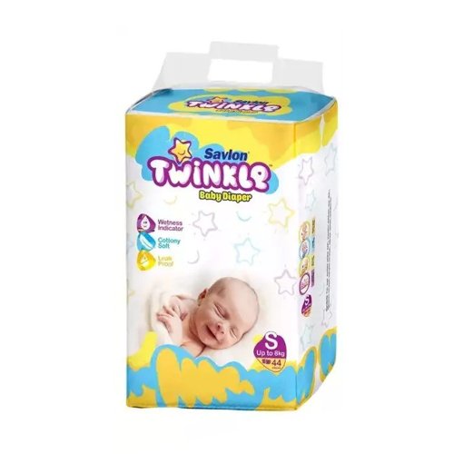 Savlon Twinkle Baby New Born Diaper Belt S Up TO 8 kg 44 pcs