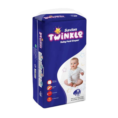 Savlon Twinkle Baby Pant Diaper M 6-12 kg 50 pcs