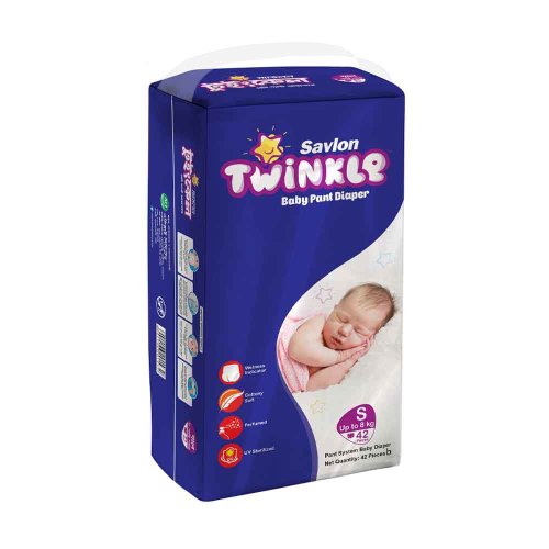 Savlon Twinkle Baby Pant Diaper S 8 kg 60 pcs