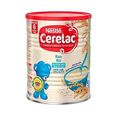 Nestle Cerelac Rice & Milk (6 months +) Tin 400 gm