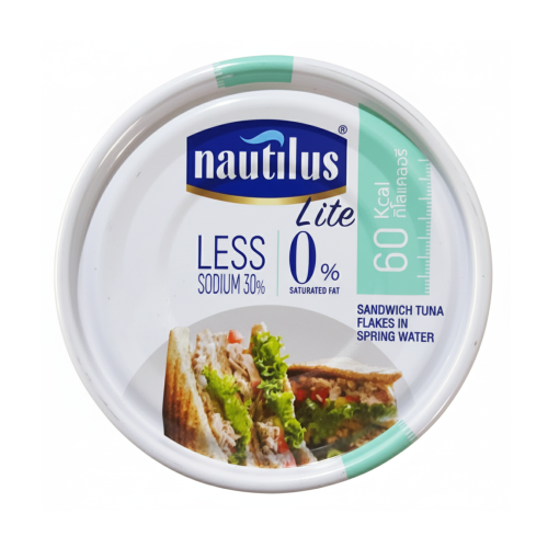 Nautilus Lite Sandwich Tuna In Spring Water 185 gm