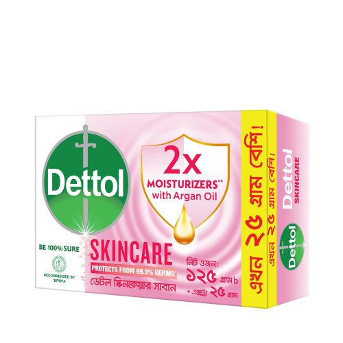 Dettol Skincare Soap 125 gm (25 gm Extra) 150 gm