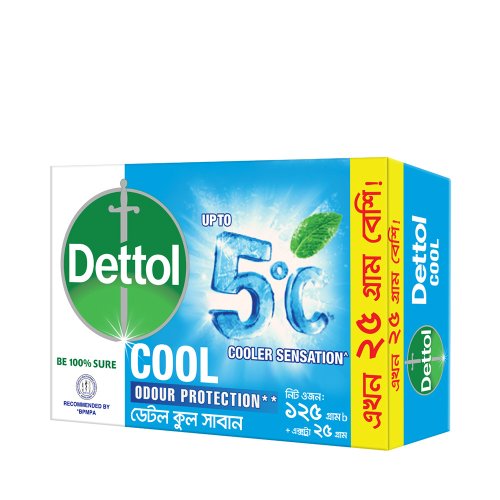 Dettol Cool Soap 125 gm (25 gm Extra) 150 gm