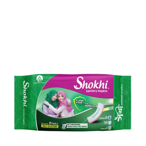 Shokhi Sanitary Napkin (Belt) 8 pcs