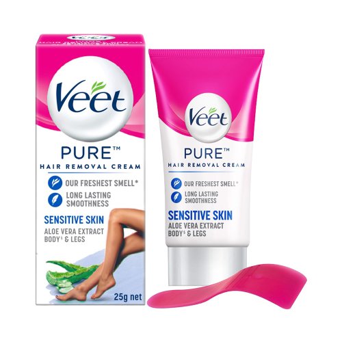 Veet Pure Hair Removal Cream Sensitive Skin With Aloe Vera Extract 25 gm