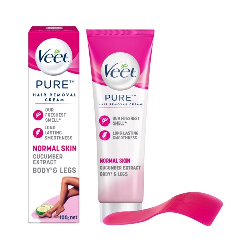Veet Pure Hair Removal Cream Normal Skin With Cucumber Extract 100 gm