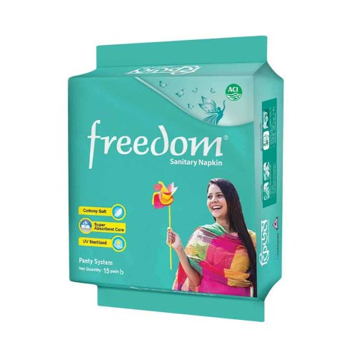 Freedom Panty System Sanitary Napkin 15 pads