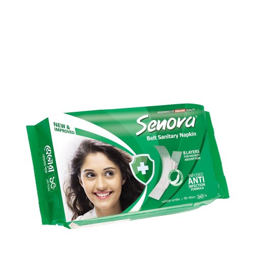 Senora Sanitary Napkin Regular Flow (Belt) 10 pcs