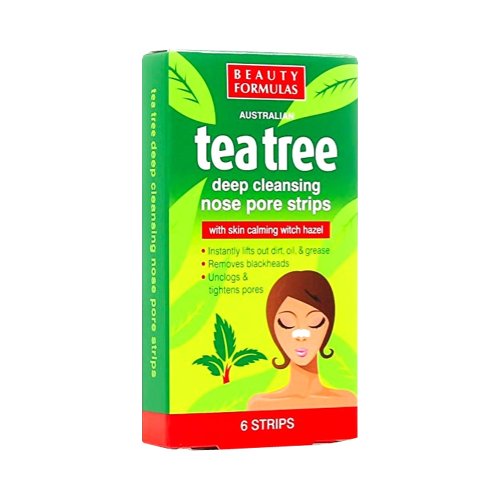 Beauty Formulas Tea Tree Nose Pore Strips 6 pcs