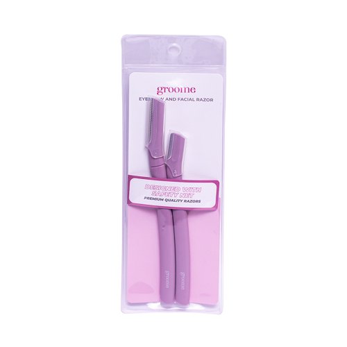 Groome Eyebrow & Facial Razor 2 pcs