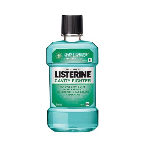 Listerine Cavity Fighter Liquid Mouthwash 500 ml