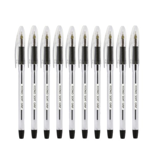 Econo Soft Grip Ball Pen 10 pcs
