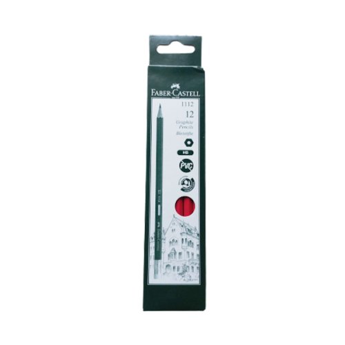 Faber Castell Red Matt Pencil HB 12 pcs