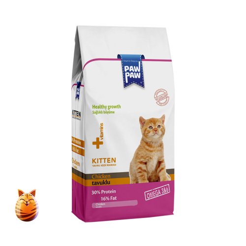 Paw Paw Kitten Dry Cat Food Chicken 1.5 kg