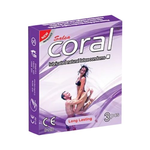 Coral Long Lasting Condom (Width 3 pcs