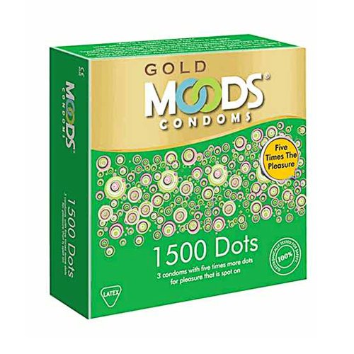 Gold Moods 1500 Dots Condoms 3 pcs