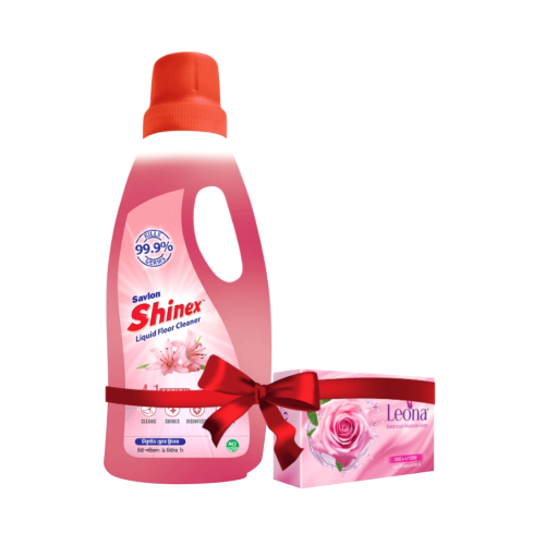 Savlon Shinex Liquid Floor Cleaner Floral (Free Leona Soap 100 gm) 1 ltr
