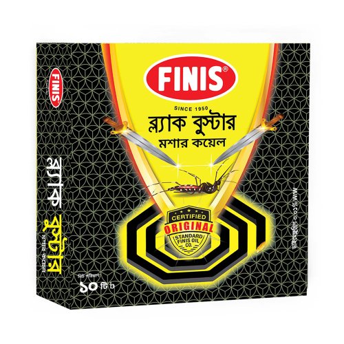 Finis Black Booster Mosquito Coil 10 pcs