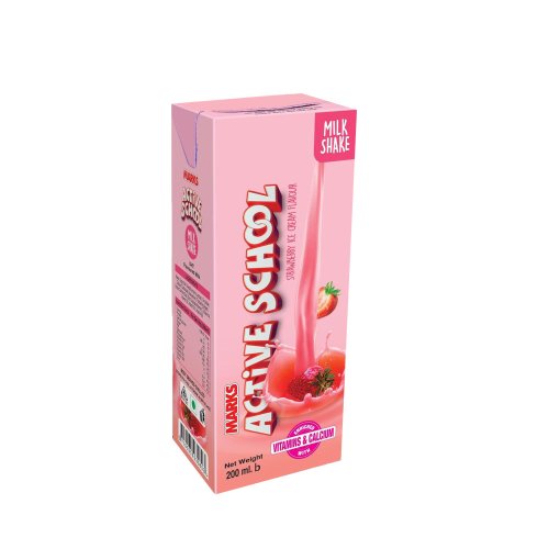 Marks Active School Strawberry Ice Cream Flavour Milk Shake 200ml