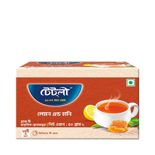 Tetley Tea Bag Lemon & Honey 25 pcs 50gm