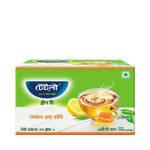 Tetley Green Tea Bag Lemon & Honey 25 pcs 35gm