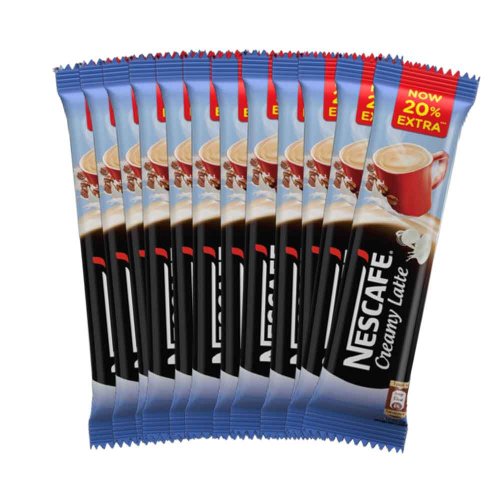 Nestle Nescafe Creamy Latte Coffee Mix Sachet 18 gm 12pcs