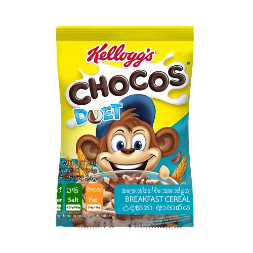Kellogg's Chocos Duet Chocolate Breakfast Cereal 24 gm