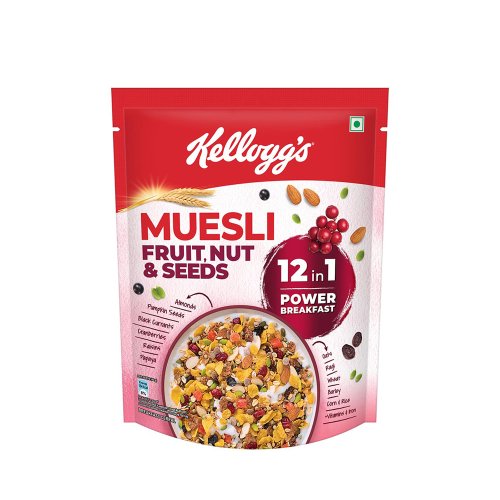 Kellogg's Muesli Fruit Nut & Seeds Breakfast Cereal 500 gm