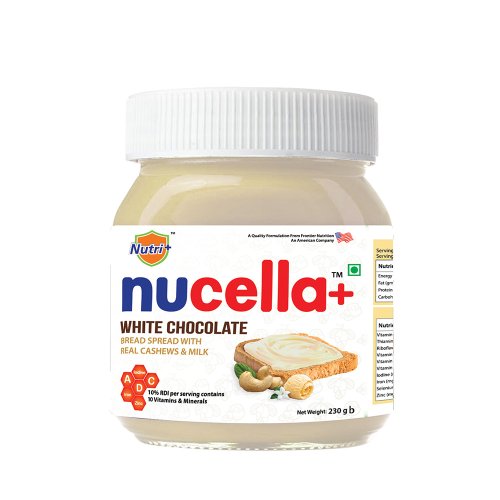 Nucella+ White Chocolate Bread Spread Cashew Nut & Milk 230 gm