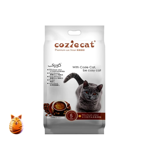 Coziecat Premium Cat Litter Coffe Clumping 5ltr