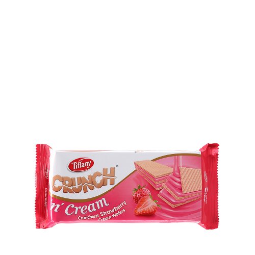 Tiffany Crunch 'n' Cream Strawberry Wafers 76 gm