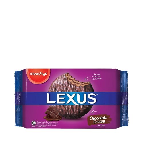 Munchy's Lexus Choco Coated Chocolate Cream Biscuit 190gm