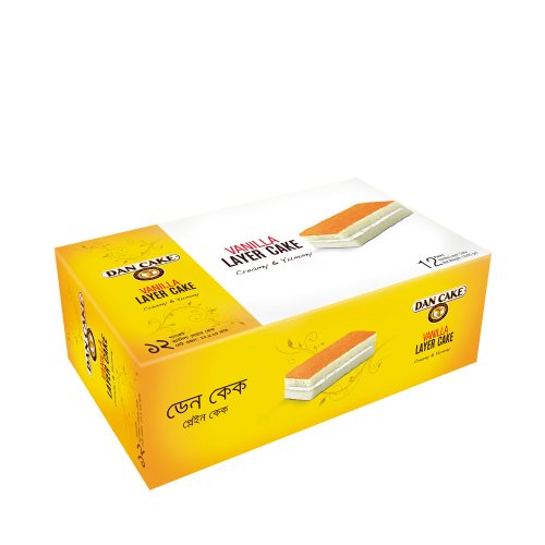 Dan Cake Vanilla Layer Cake 12 pack