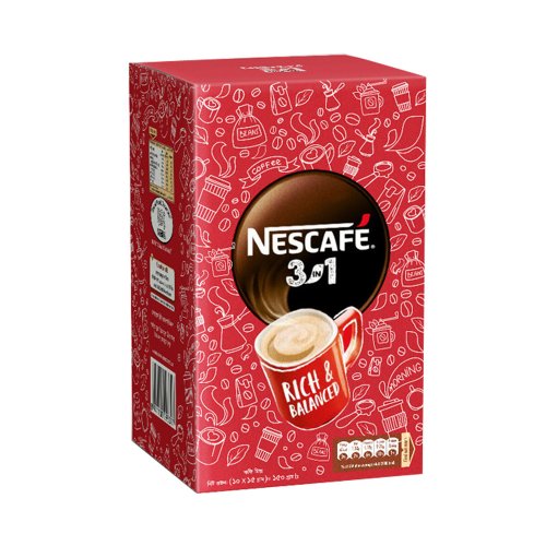 Nestle Nescafe 3 in 1 Coffee Mix Sachet Box 15 gm
