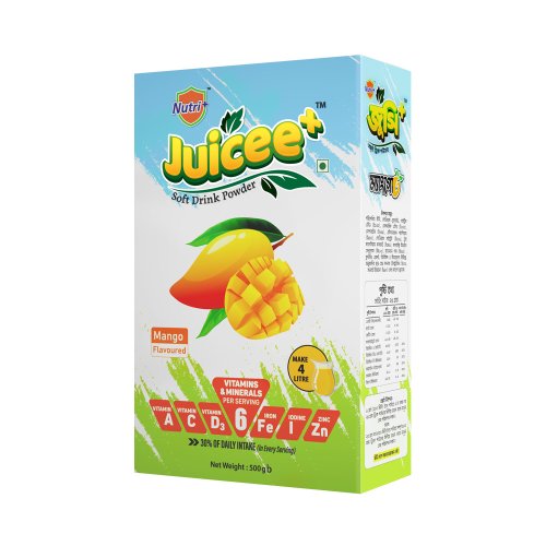 Nutri+ Juicee+ Mango Fortified Soft Drink Powder 250 gm